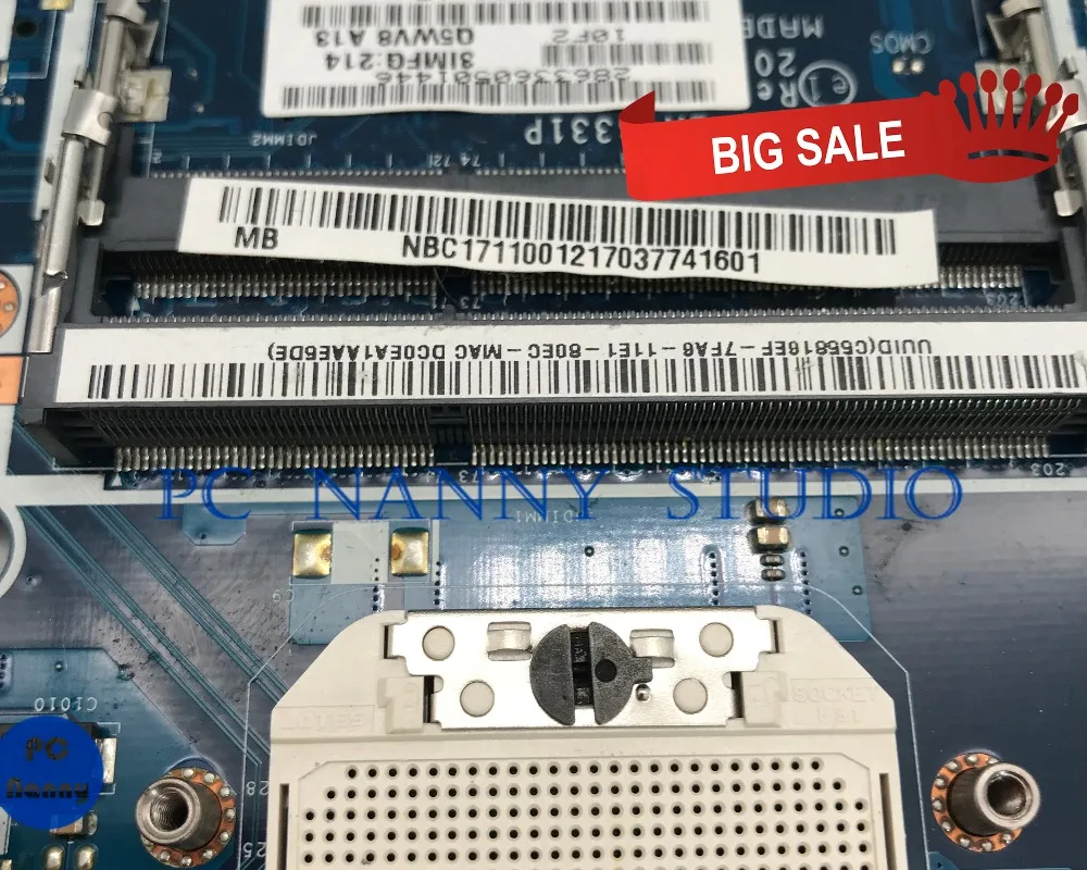 Pcbabá para Acer Asipre V3551 Nv52 Computador Portátil Placa-mãe Ddr3 Nb. C1711.001 Nbc1711001 Q5wv8 La8331p Notebook Mainboard Testado Placa-mãe para notebook - Imagem 2