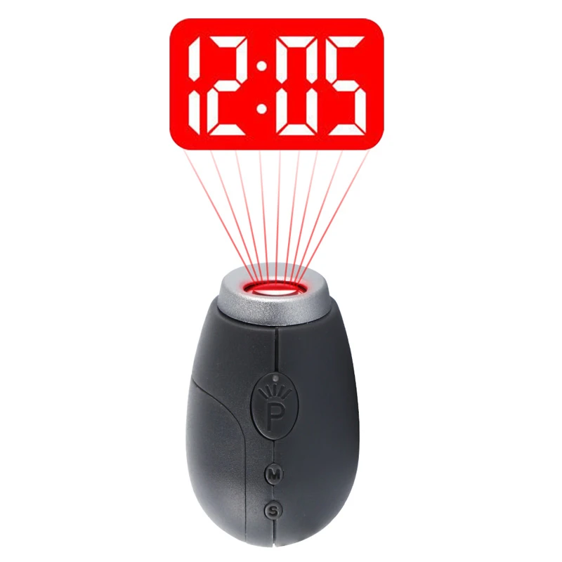 Mini LED Digital Time Projection Clock Night Light Projector Flashlight 3 Colors Mini LED Digital Time Projection Clock Night Light Projector Flashlight 3 Colors