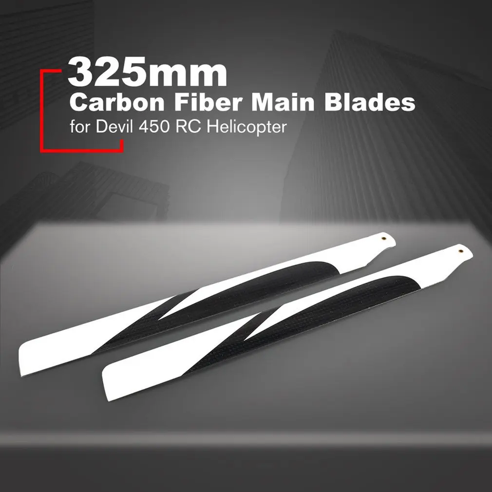

ALZRC 325mm Carbon Fiber Main Blades Propeller Props for Devil 450 Pro/Sport/RIGID/FAST Align Helicopter RC Drone Aircraft Part