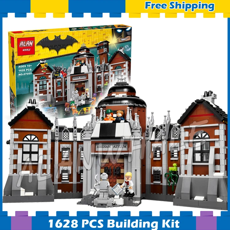 

1706pcs Super Heroes Batman Movie Arkham Asylum Madhouse 07055 Model Building Blocks Assemble Gifts Sets Compatible with Lego