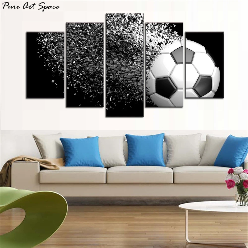 Football Stadium Boys Bedroom Wall Picture Poster 3D Art Canvas Mount Room A135 