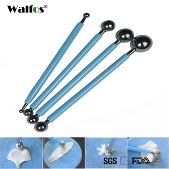 

WALFOS BRAND Accessoire cuisine Voberry 4pcs DIY Stainless Baking Cake Tools Fondant Decorating Modelling Tool Sets GD25