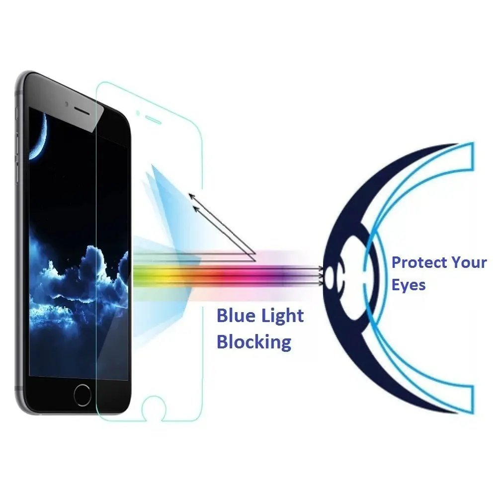 100pcs/l New Anti Blue Light Premium 9H Tempered Glass Screen Protector