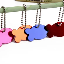 500 шт./лот персонализированные выгравированы дизайнеры Круглый открытым Pet ID тегов dog tag кошка тег