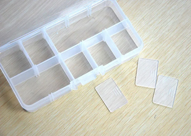 10 сеток Регулируемый ювелирный бисер таблетки для дизайна ногтей советы для хранения Чехол Органайзер для женщин пластиковый контейнер органайзер для макияжа