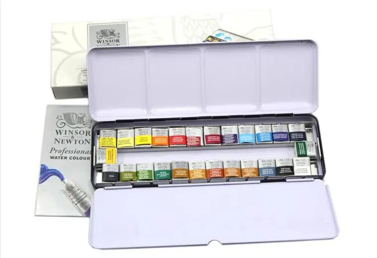 Winsor&Newton 26 color solid color Professional Water Color Paints