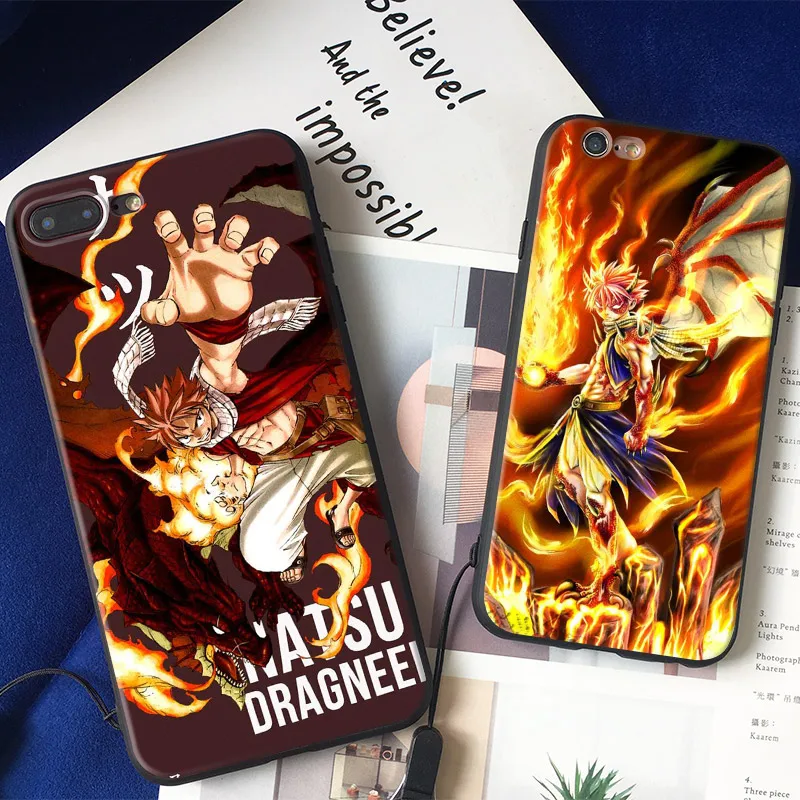 

Natsu Dragneel Fairy Tail Soft Silicone Phone Case Cover Shell For Apple iPhone 6 6s 6Plus 6sPlus 7 8 7Plus 8Plus X