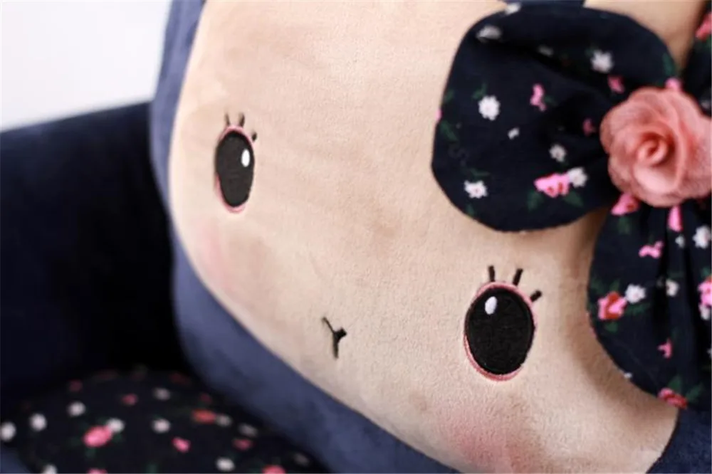 Fancytrader Cute Cartoon Bunny Rabbit Plush Chair Cushion Soft Stuffed Animals Bunny Mini Sofa Carpet Doll 70cm x 50cm 11