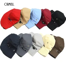 Ormell летняя винтажная однотонная шапка Рыбацкая шляпа новая простая уличная тюрма 10 цветов Женская Солнцезащитная шляпа рыболовная шляпа