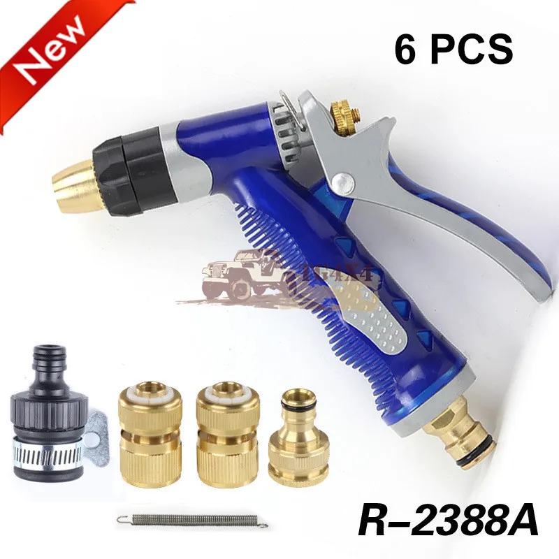 High Press Car Washer 6 Pcs Suit Water Gun Connect...