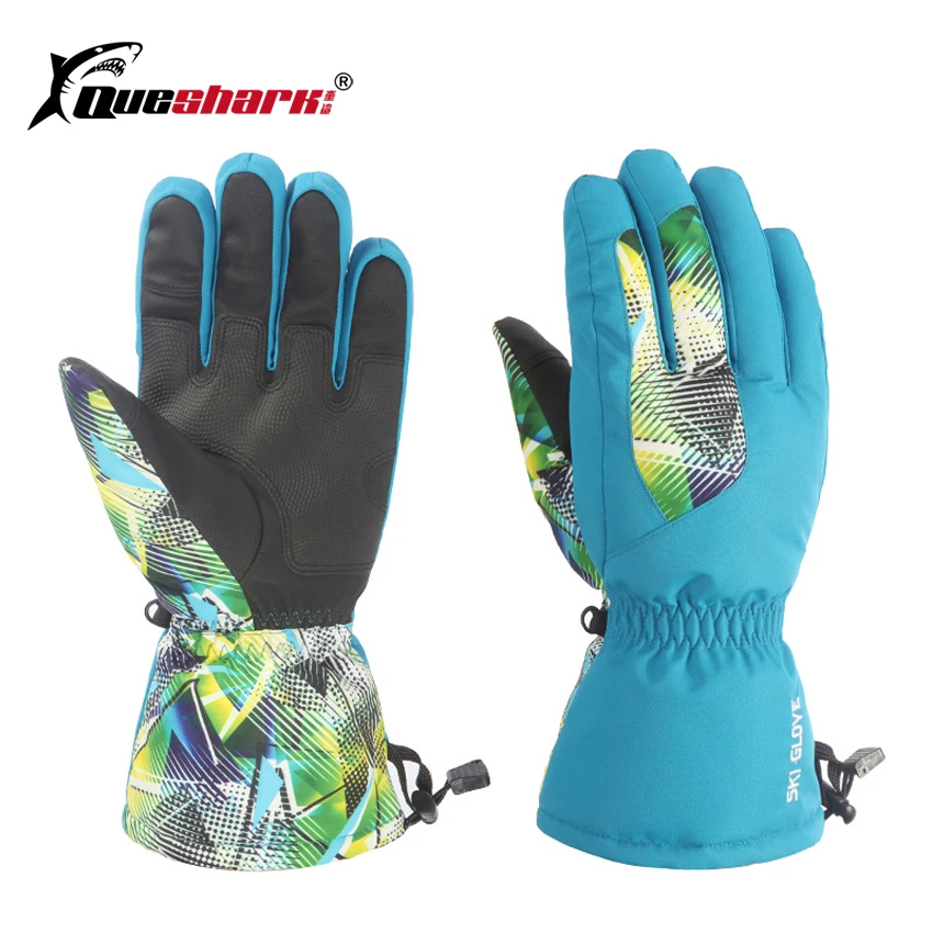 

Adjustable Long Wrist Touch Screen Ski Gloves Men Women Non-slip palm Winter Warm Skiing Gloves Bicycle Snowboard Mittens