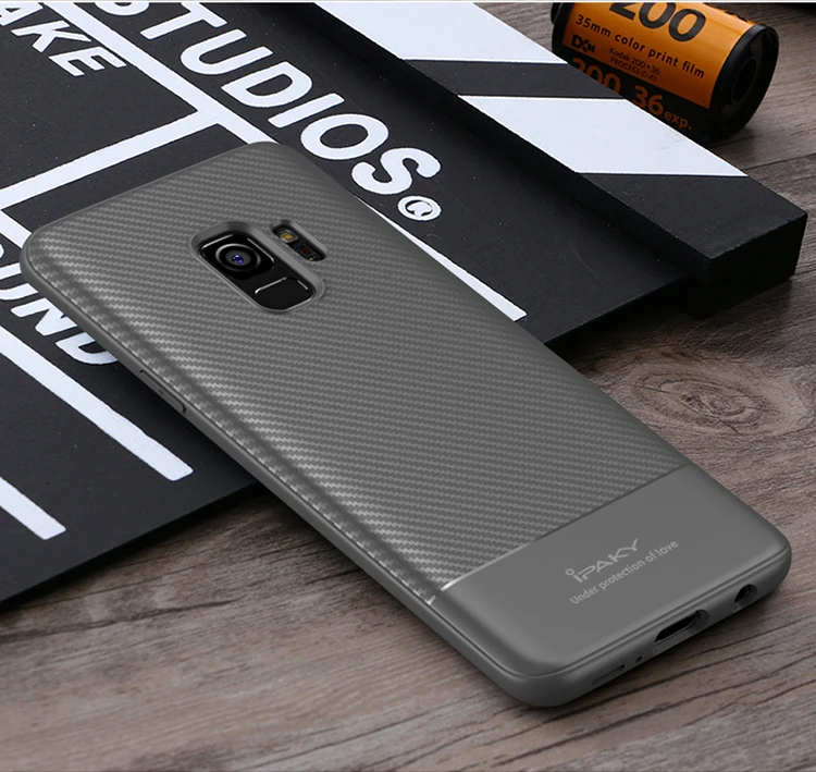 Для samsung Galaxy S9 плюс Чехол iPaky Coque для samsung S9 Plus силикон углеродного волокна ТПУ чехол для samsung s9 S 9 случаях