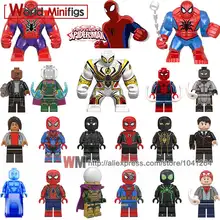 Один Человек-паук вдали от дома фильм Человек-паук Питер Паркер киборг Веном строительные блоки игрушки для детей