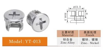 

mix 100000pcs 3kinds High quality zinc and gold eccentric parts, Furniture Accessories