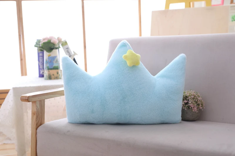 Sky Series Plush Toy Stuffed Soft Cartoon Moon Star Crown Heart-Shaped Plush Pillow Cute Sofa Cushion For Kids Birthday Gift