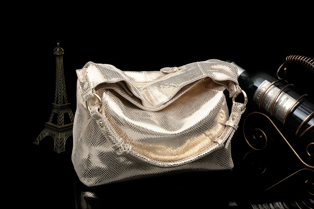 100% Real Couro de Vaca Elegante Multi