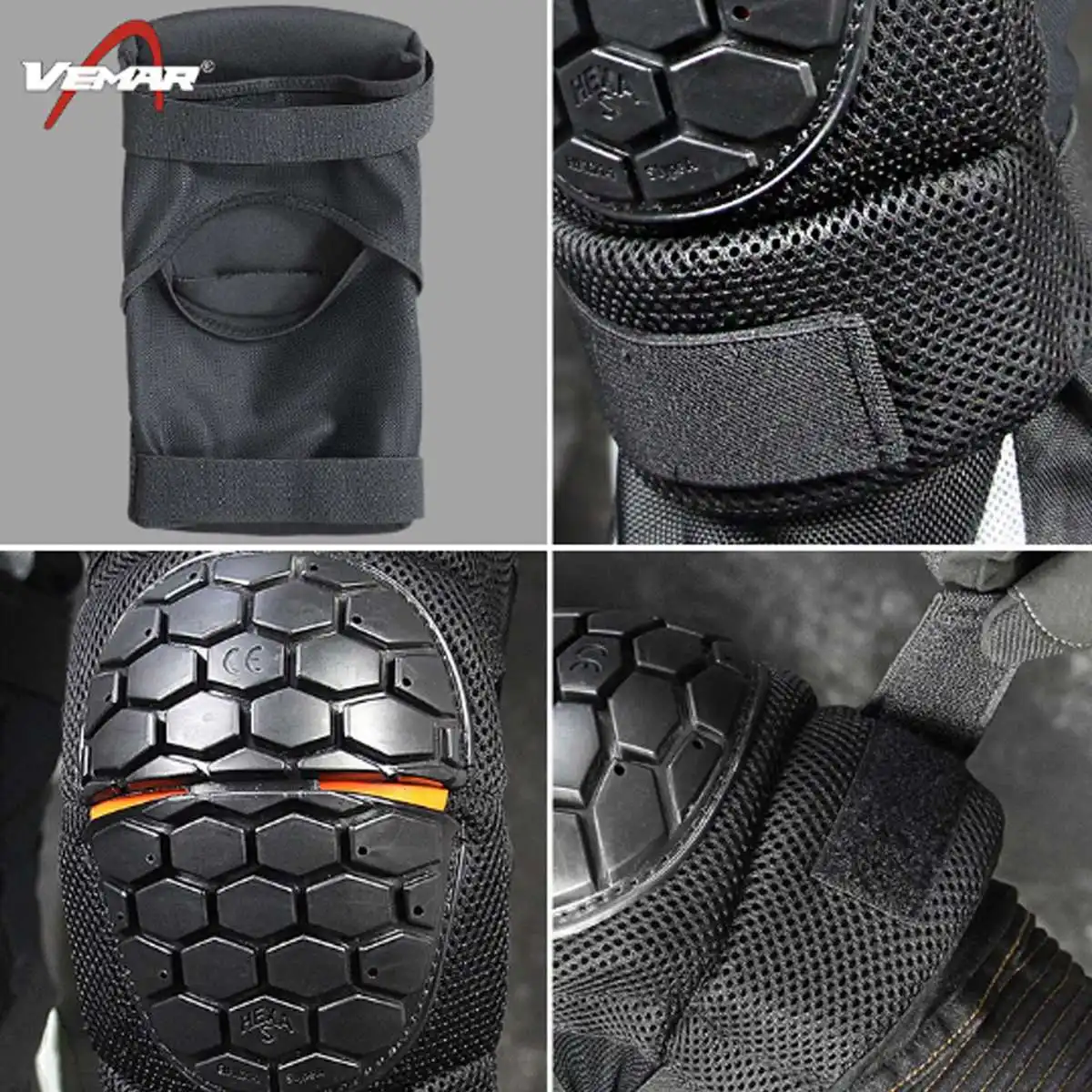 2pcs Protective Plate Knee Protector Guard Motorcycle Ski Snowboard Skating Protection Elbow Knee Pads