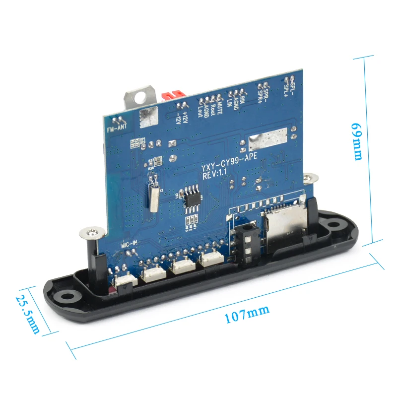 Плата аудио декодера AIYIMA 12 в Bluetooth 4 0 MP3 APE FLAC WAV WMA стерео декодирование 10 Вт +