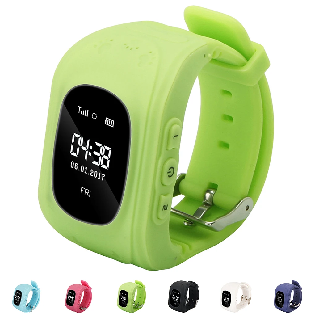 Smart Watch Children Q50 Kid Wristwatch With SOS GPS Bracelet Anti-Lost Smartwatch SIM Micro Card Watches Phone PK Q90 Q750 Q100