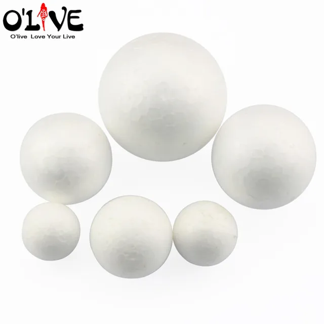 7 CM Styrofoam Balls Round Polystyrene Foam Balls DIY Crafts Polymer Clay Tools Handmade Bouquet
