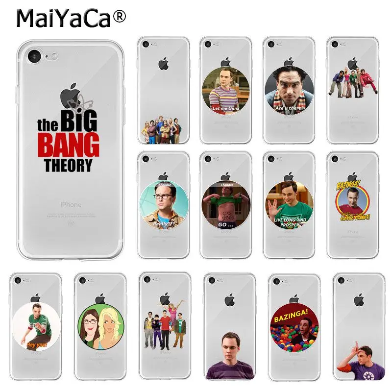 Мягкий силиконовый чехол MaiYaCa The Big Bang Theory TBBT из ТПУ для Apple iPhone 8 7 6 6S Plus X XS MAX 5 5S SE XR |