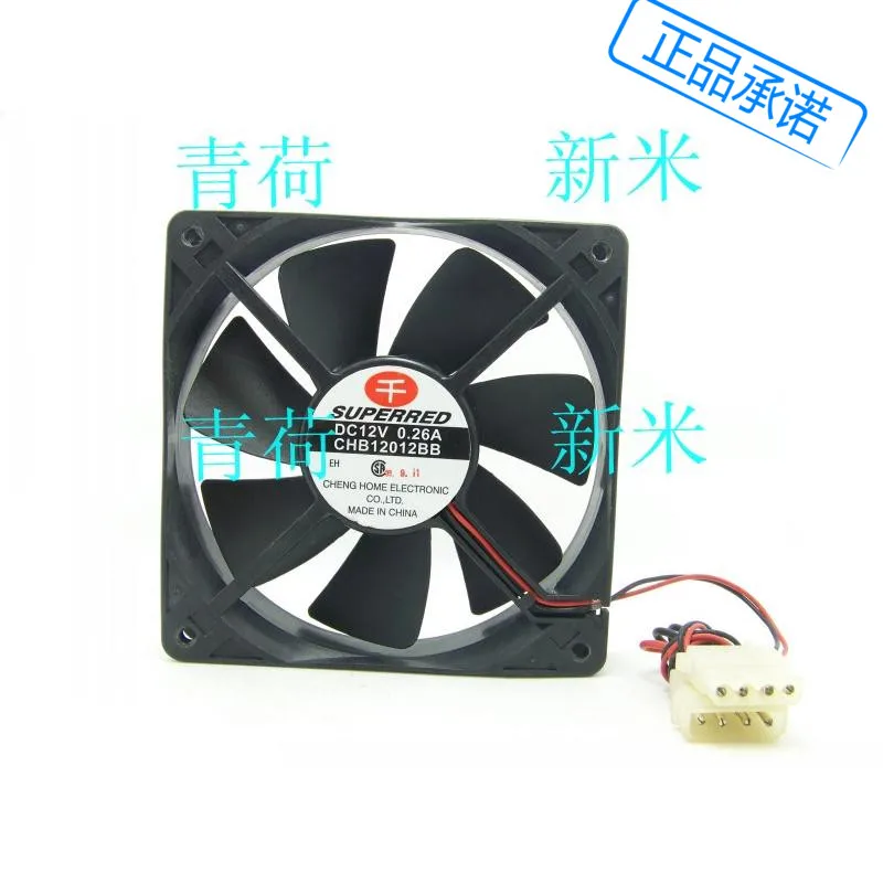 Б/у SUPERRED CHB12012BB 12V 0.26A двойной шарикоподшипник блок питания ATX вентилятор