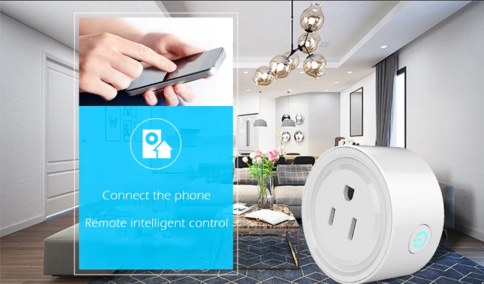 US Smart Plug WiFi Power Switch Working with Alexa and Google Wireless Outlet Voice Intelligent Control Electric Mini Socket (3)