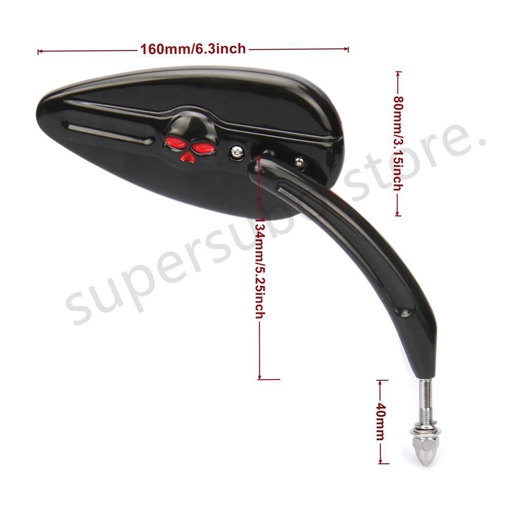 Aluminum-skull-Mirrors-For-Harley-street-glide-mirrors-road-king-side-view-mirrors-softail-fatboy-mirrors (3)