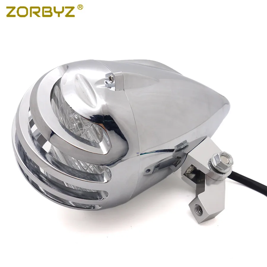 ZORBYZ Новый хромированный гриль LED Bullet фара белый ангельские глазки свет подходит