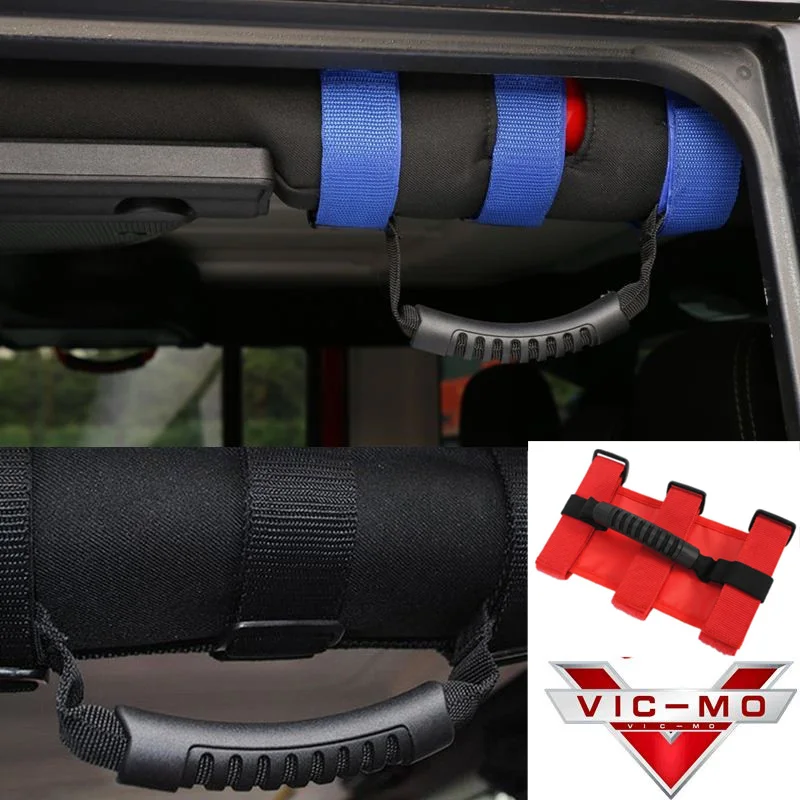 Car Styling Nylon Straps Rear Seat Grip Handles For Jeep Wrangler TJ YJ