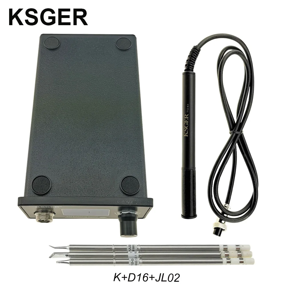 KSGER T12 паяльник станция DIY STM32 OLED V2.01 регулятор температуры насадки для инструментов ABS чехол FX9501 ручка быстрый нагрев - Цвет: Sets 3