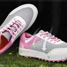 PGM женская спортивная обувь для гольфа из сетчатого материала легкий вес, устойчивый и водонепроницаемый, дышащий и анти-сайдеслип