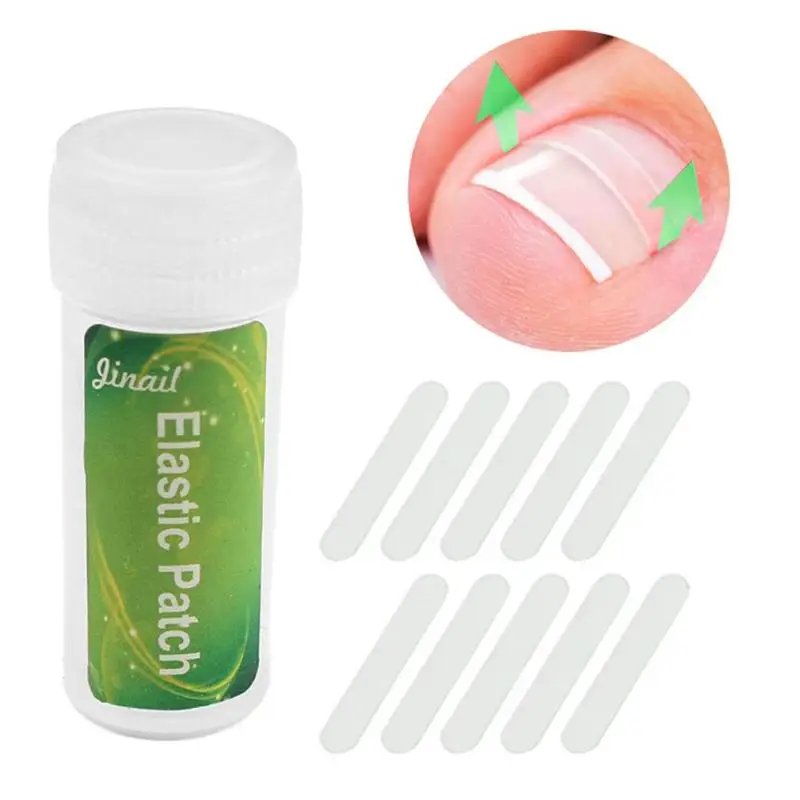 

10pcs Pedicure Ingrown Toenail Straightening Clip Sticker Curved Brace Toenail Thick Correction Patch Foot Care Tool