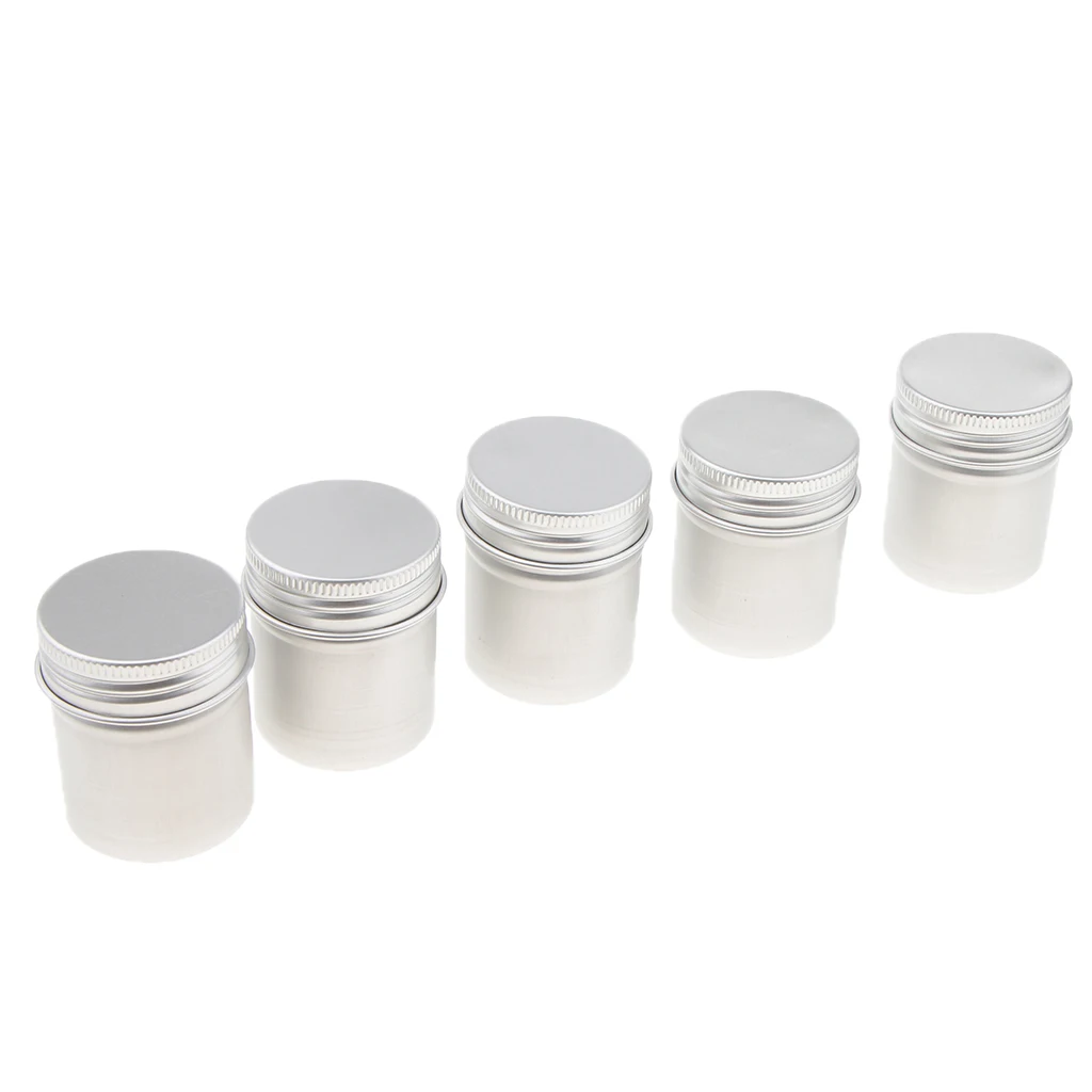 30x 50ml Aluminium Tin Lip Balm Tin Pot Cosmetic Cream Jar Bottle Container