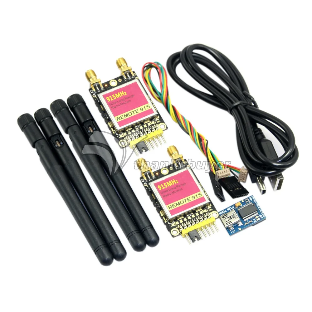RDF900 915Mhz Long Range Radio Modem Remote Data Transceiver for APM Pix Pixhawk Flight Controller FPV