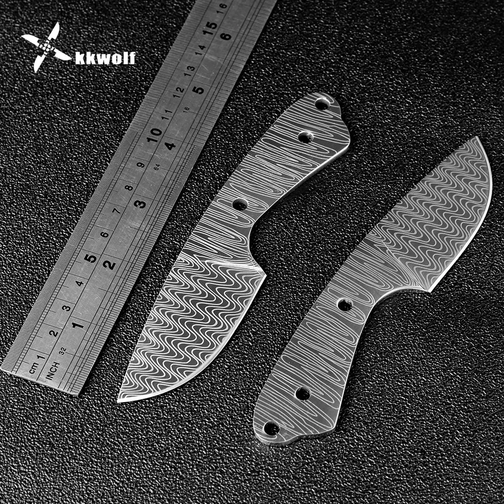 XITUO دمشق نمط DIY شفرة مثبتة سكين الفراغات الفولاذ المقاوم للصدأ اليد أدوات بقاء الجيب سكين صيد الغابة الدفاع عن النفس XITUO دمشق نمط DIY شفرة مثبتة سكين الفراغات الفولاذ المقاوم للصدأ اليد أدوات بقاء الجيب سكين صيد الغابة الدفاع عن النفس