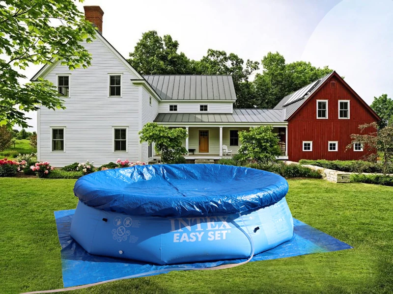 244 см 76 см INTEX синий AGP над землёй Плавательный Бассейн семейный бассейн надувной бассейн для взрослых детей Аква летняя вода B33006