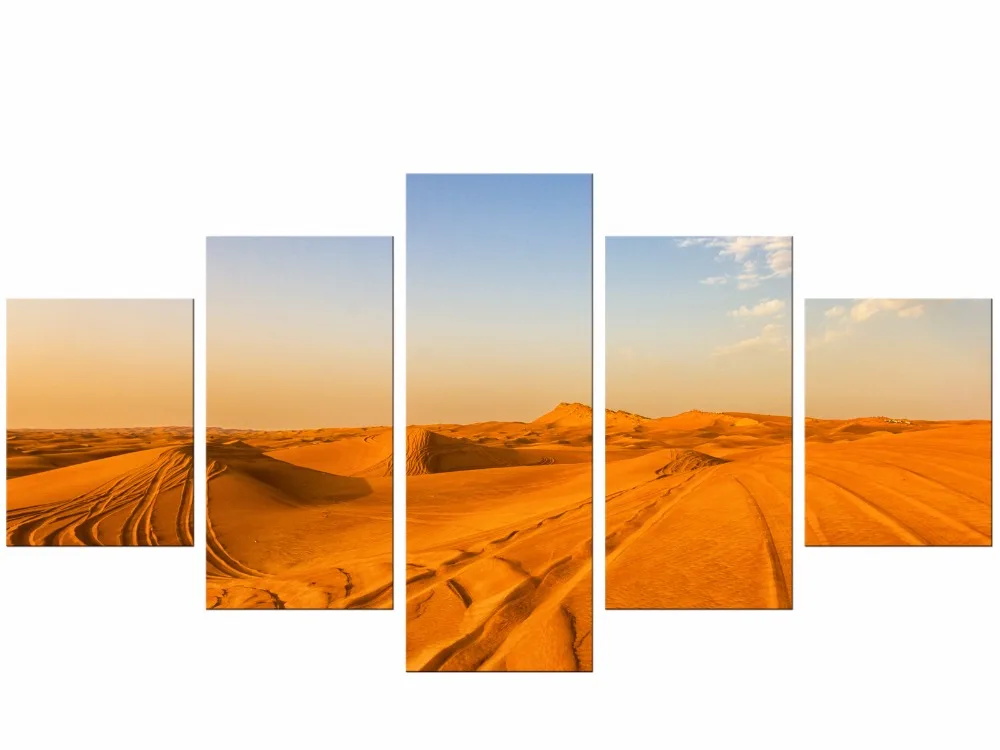 5 Pieces Free Shipping desert picture landscape for wall art decor