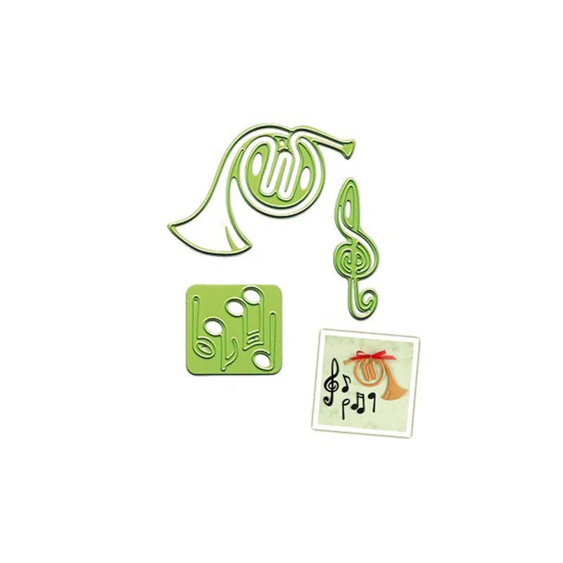 

Naifumodo 1 Pcs/lot Metal Cutting Dies Scrapbooking for Card Making DIY Embossing Cuts New Craft Die Flowers Musical Instruments