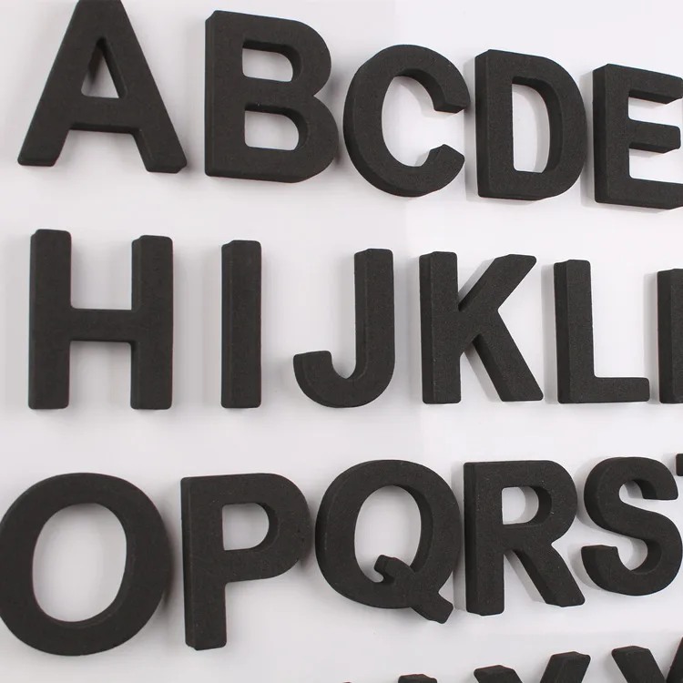 Black Letters Fridge magnets-3