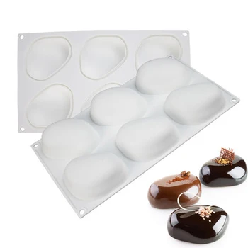 

Stone shape silicone cake mold french cake mould DIY baking tool