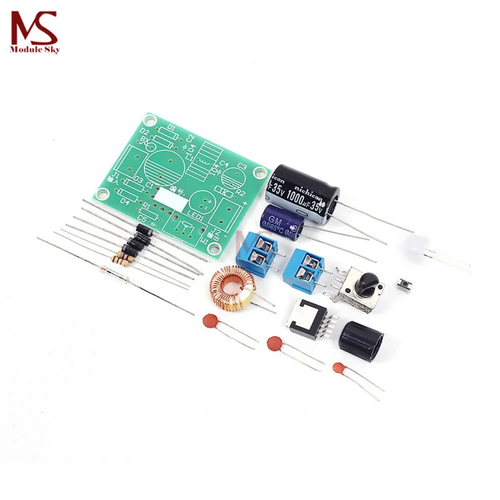 

DIY Kit LM2596 Adjustable Voltage Stabilizer Precise Buck Step Down Power Supply Module Board Charger Accessory
