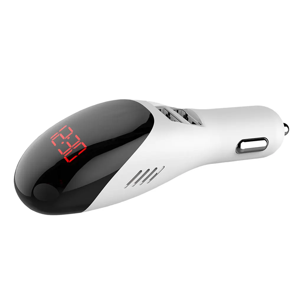 Dual USB Current Digital Display Car Air Purifier Charger USB Car Charger Durable Adapter Auto Portable Electronics