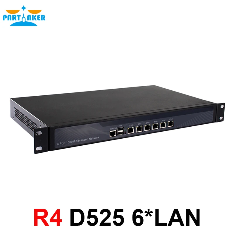 Межсетевой экран Mikrotik Pfsense VPN сетевой маршрутизатор для ПК Intel Atom D525 двухъядерный 2