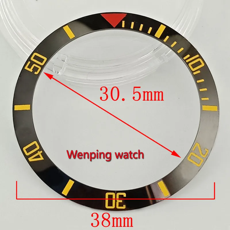 38 мм Керамическая рамка вставка для 40 мм GMT часы керамические оранжевый и черный ободок вставка для 40 мм автоматические часы p300-41