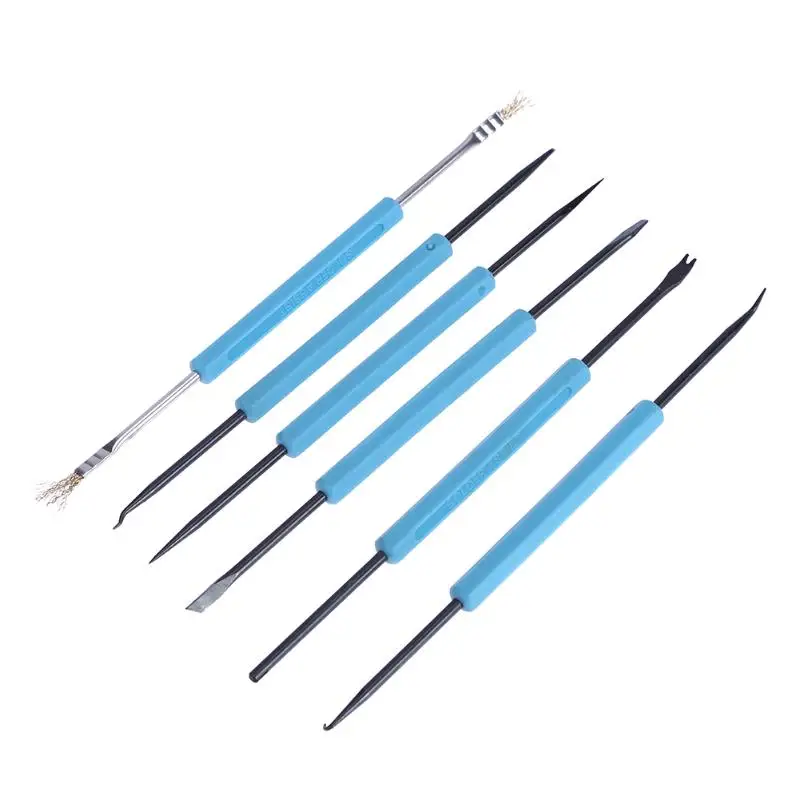 

6pcs/lot Professional Steel Solder Assist Repair Tool Set Electronic Tools Welding Grinding Cleaning Repairing Herramientas kits