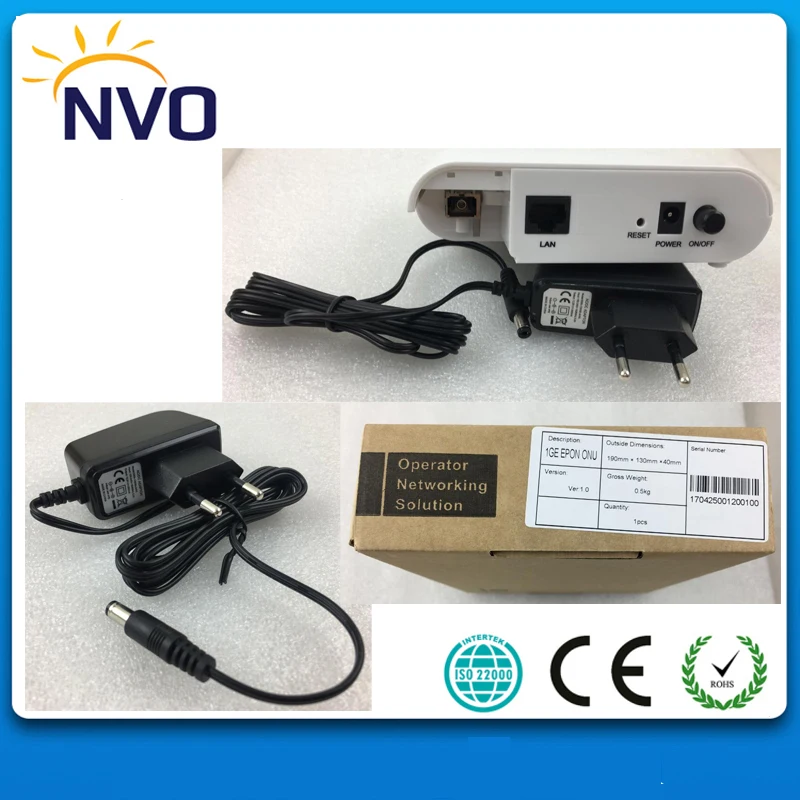 

FTTH EPON Mini Type ONU 1GE(10/100/1000Mbps) Ethernet Port,Euro Charger-ZTE Chip