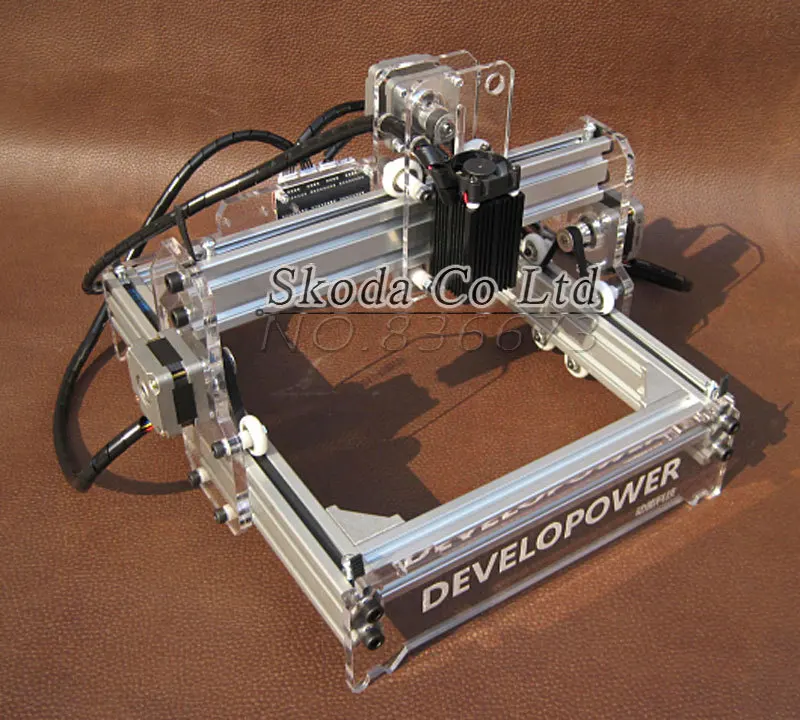 Free shipping 300mW Desktop DIY Violet Laser Engraving Machine Picture