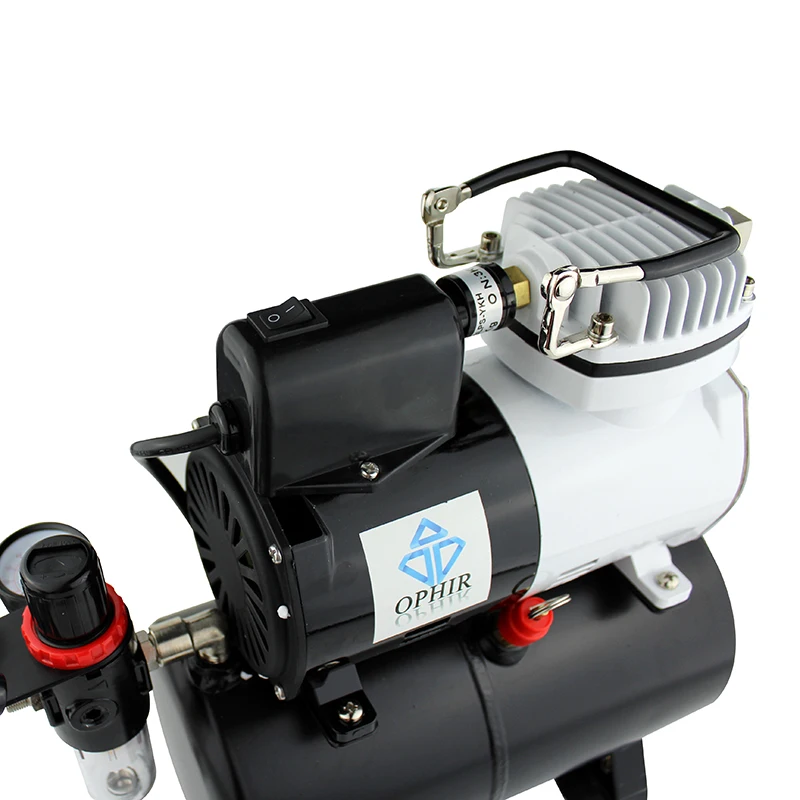 Compressor de ar dos Jogos do Aerógrafo de Ophir com Divisor Apropriado para a Decoração do Bolo Tattoo_ac115 + 004a + 074 + 038 Temporária 6 de ophir com divisor apropriado para a