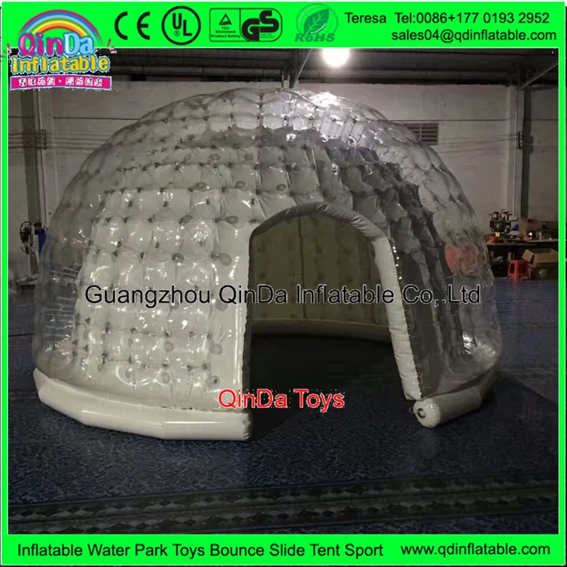 Inflatable double layer bubble tent6